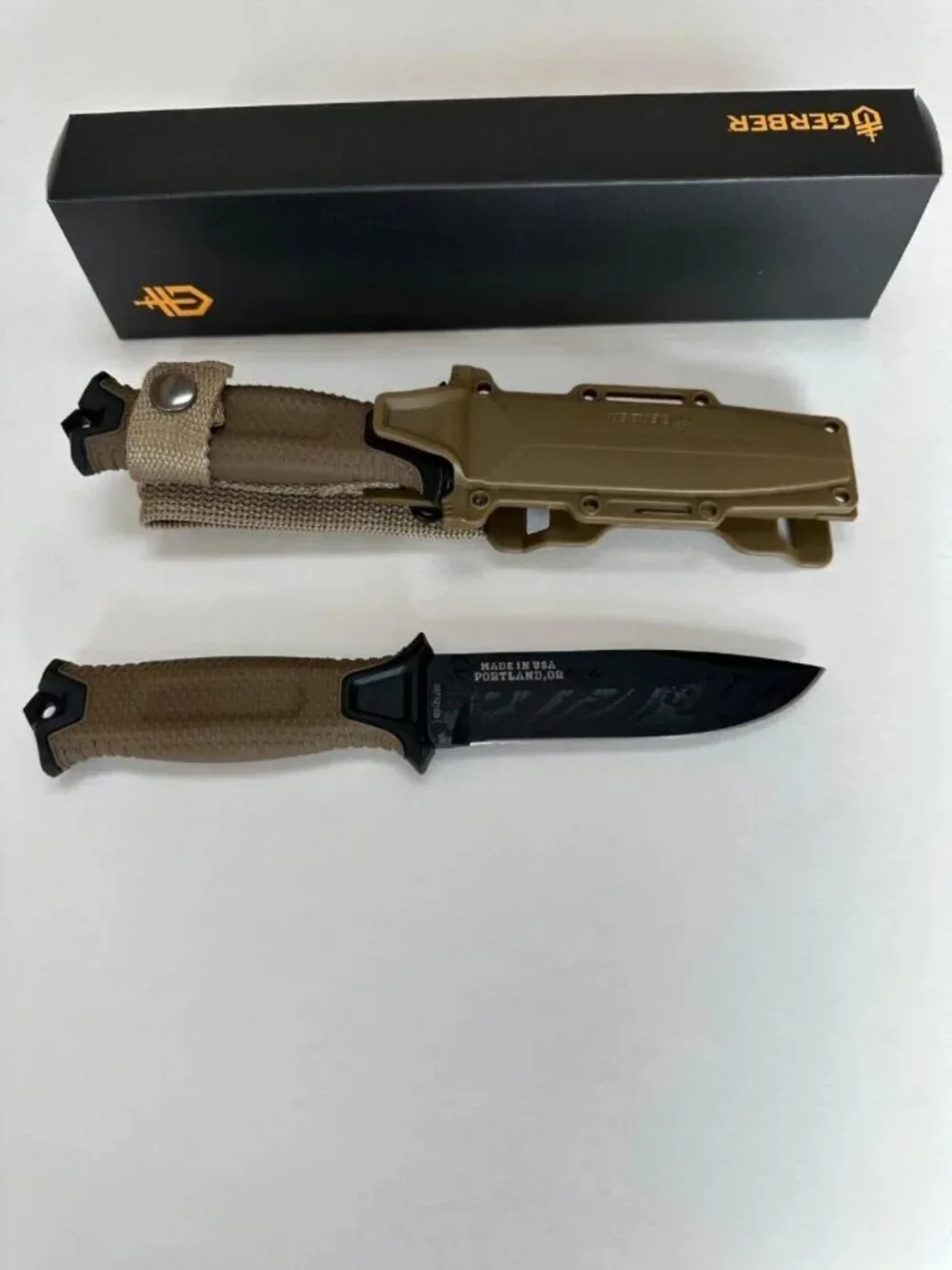 Gerber Outdoor Utility Knife with Sheath – Durable Fixed Blade Survival Knife